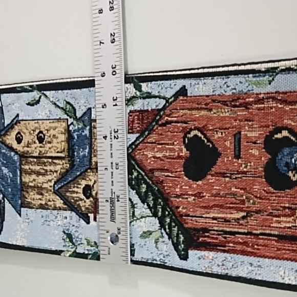 2 Vintage Tapestries Welcome Bird Lovers Cottagecore Decor Approx 36X6 - Picture 7 of 13